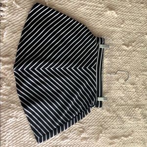 Black and white chevron skirt